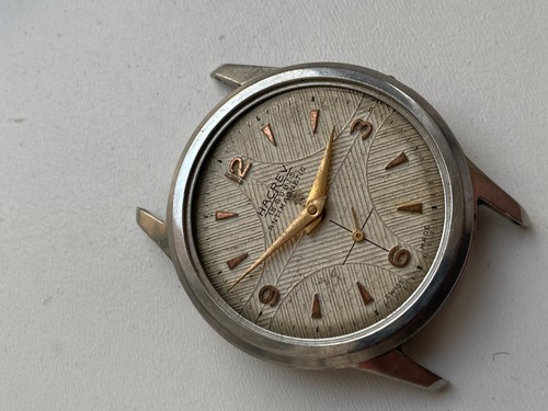 VINTAGE HERREN UHR HACREV 15 RUBIS SWISS MADE GANZSTAHL GEHÄUSE SALE FOR PARTS - Bild 8 von 9