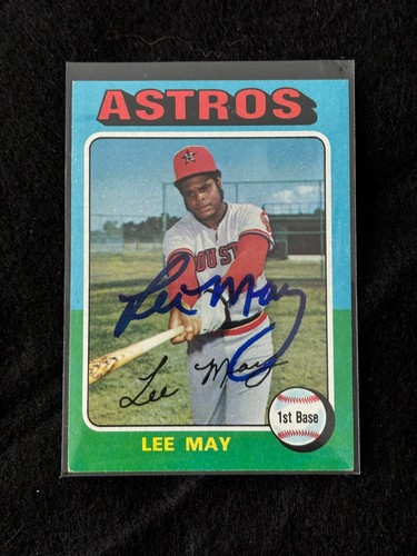Lee May Autogramm 1975 Topps #25 - Houston Astros