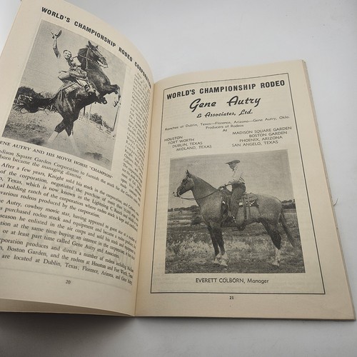 Rodeo Geschichte und Aufzeichnungen von FOG HORN CLANCY 1947 Roy Rogers Gene Autry - Bild 14 von 16