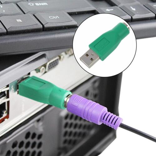 USB Stecker auf 2 MD6 Buchse Adapter Maus Tastatur Konverter Grün Neu - Bild 7 von 9