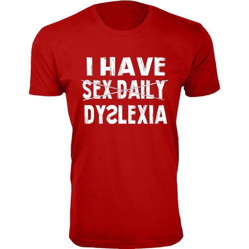 Herren T-Shirts Ich habe Sex Täglich Legasthenie Humor - Bild 9 von 9