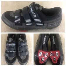 Shimano SH-RA80 Road Cycling Shoes EU 40 US 7 Black/ Steel 3 Adjust Stick Straps