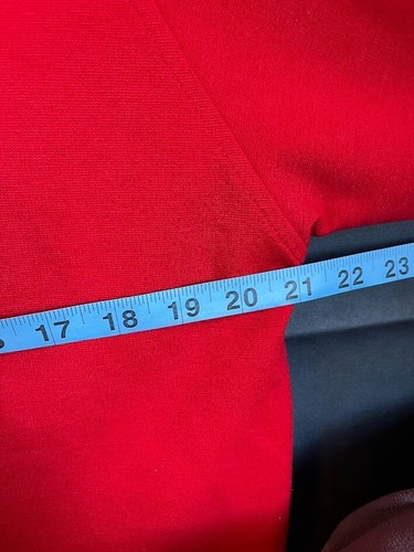 Karen Scott Stretch Vibrant Red Tunic Zip Up Hoodie Size S - Picture 5 of 5