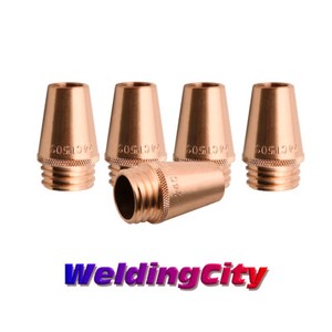 WeldingCity 2 Gas Nozzles 24CT-50-S 24CT-50S 1/2" for Lincoln Magnum and Tweco MIG Welding Guns