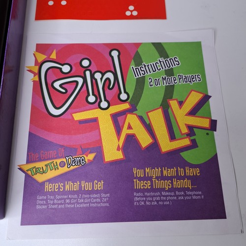 Vintage 1995 GIRL TALK Board Game of Truth or Dare Milton Bradley Complete - 第 5/7 張圖片