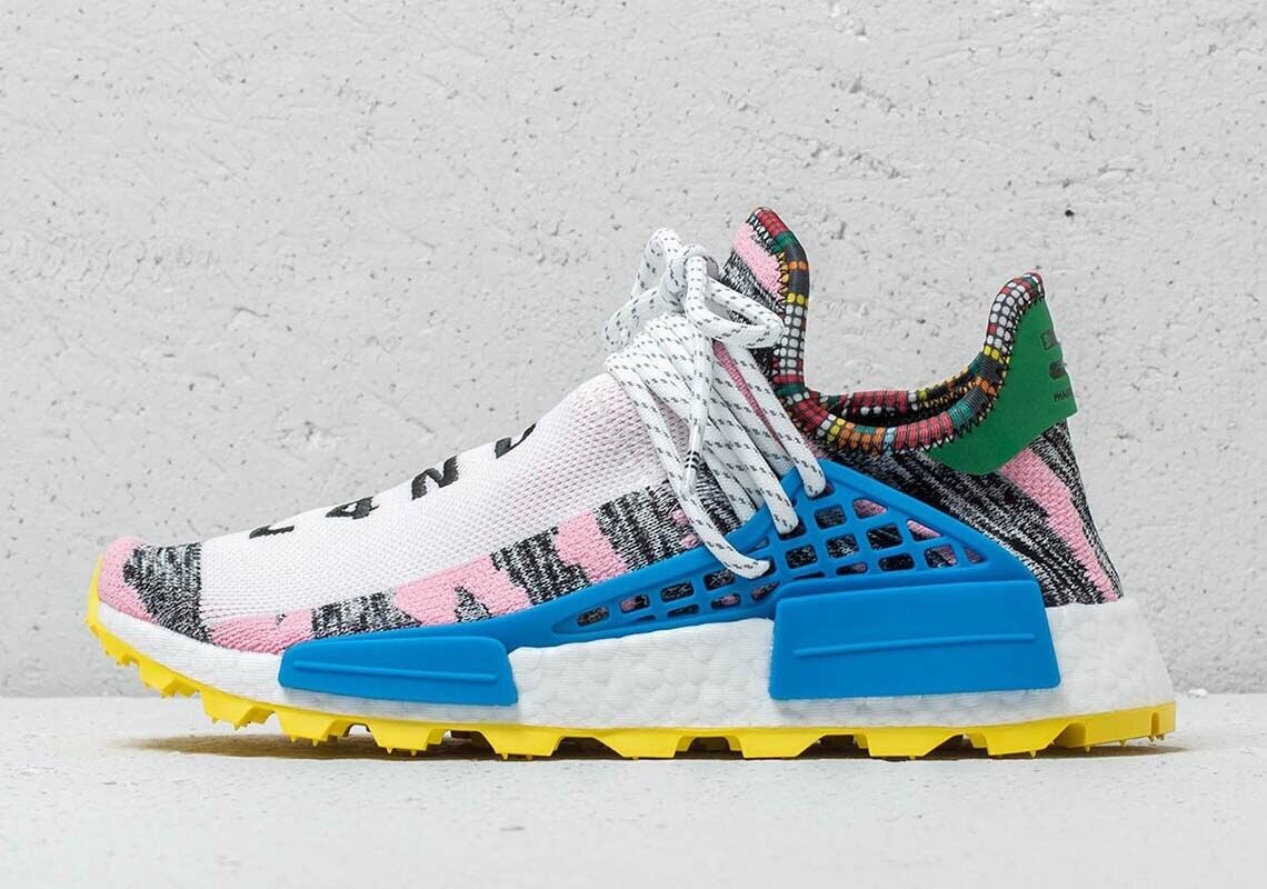 Adidas X Pharrell Williams Solar HU NMD Yellow Sz 4 (Women's 5) BB9531 afropack |