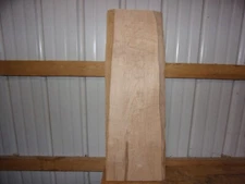 SMALL RUSTIC HARD MAPLE SLAB KILN DRIED LUMBER 7/8" THICK LOT 2382V LIVE EDGE