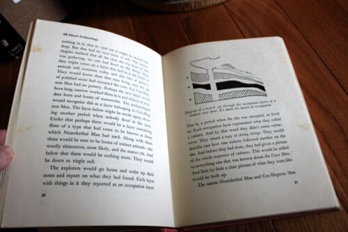 All about Books #30 Prehistoric Cave Men & 32 Archaeology HB DJ Living Books - Picture 8 of 16