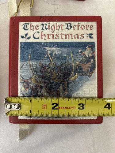 The Night Before Christmas Storybook Christmas Tree Ornament Holiday Blank (4) - Picture 3 of 6