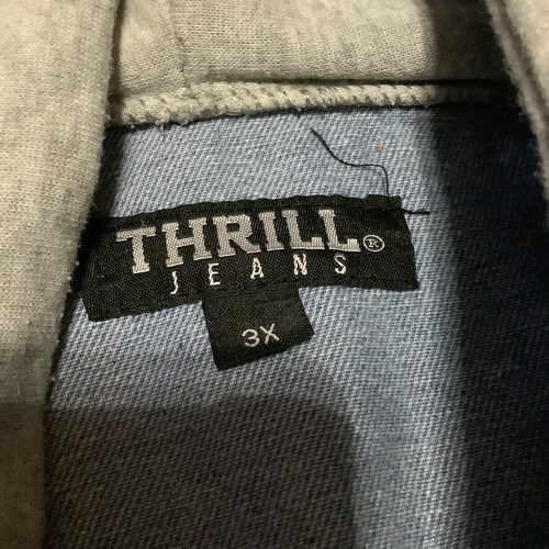 Thrill Jean distressed hooded denim jacket Size 3XL - Picture 2 of 6
