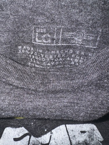 Camiseta para hombre Star Wars gris oscuro jaspeado negra grande - Imagen 4 de 4
