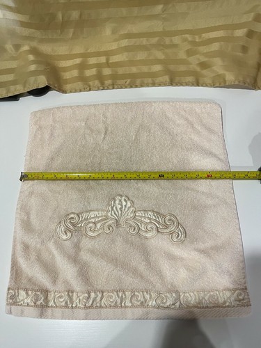 Set of 4 Royale Beige "Seashell" Design Cotton Face Hand Towels Wash Clothes - Picture 7 of 12