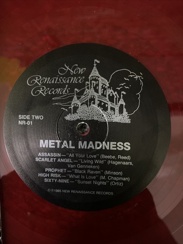 Metal Madness Lp Volume One 1985 V. G Rare Red Vinyl - Picture 2 of 4