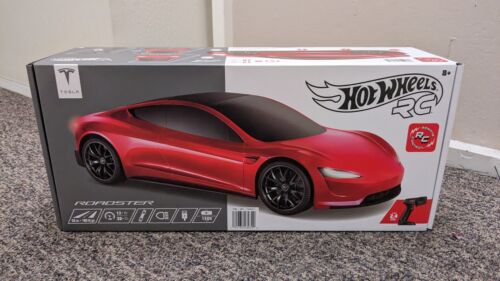 2023🔥 Hot Wheels Tesla Roadster Remote Control RC 2.4 Ghz 1:10 Toy Car Rare 🚗 - Picture 2 of 17