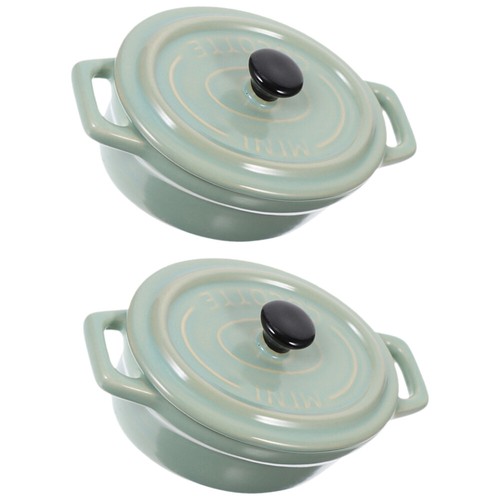 Vendre 2 Pcs Ceramic Bird's Nest Bowl Set Salad Bowls with Lids Serving Pots