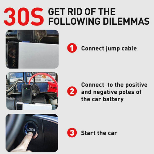 Portable 99000mAh Car Jump Starter Booster Jumper Box Power Bank Battery Charger - Picture 16 of 56
