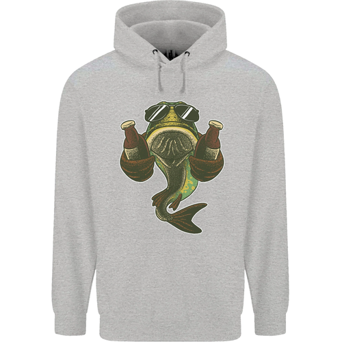 A Pike Fish With Beer Fishing Fisherman Childrens Kids Hoodie - Picture 56 of 88