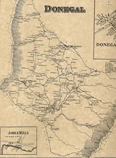Donegal Jones Mills Kregar Champion PA 1867 Map with Landowners Names Shown