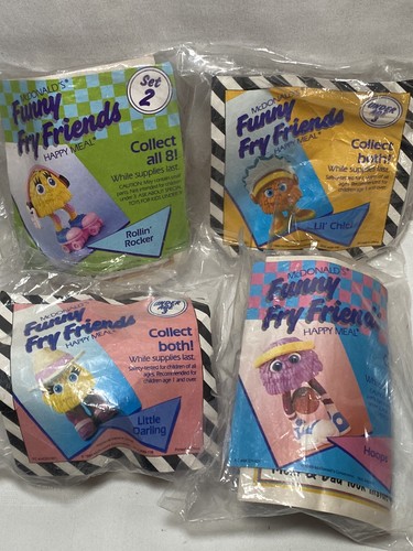 Funny Fry Friends McDonalds 1989 Happy Meal Spielzeug 4 Stück Beschreibung lesen - Bild 1 von 13