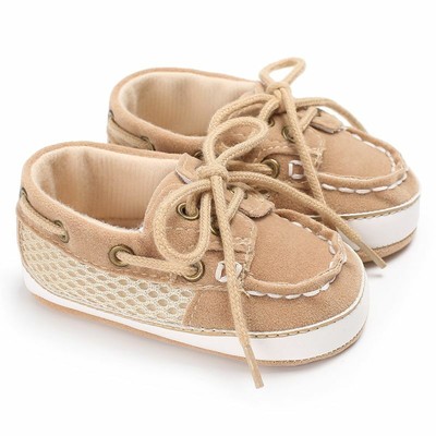 carozoo star anchor dark blue 12-18m soft sole leather baby shoes