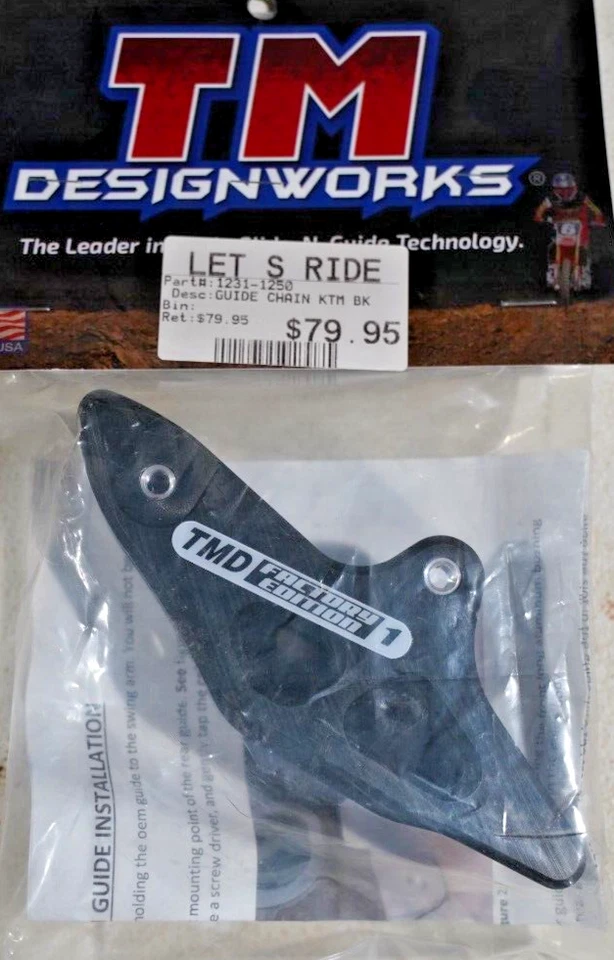 TM Designworks - Guía de cadena trasera KTM/Husq 50cc edición de fábrica | RCG-KT55-BK Foto 3 de 4