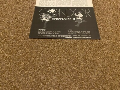 #ad JBF45 ADVERT 5X8 CONDOR. INNOVEX HAMMOND CORPORATION GBP 5.99