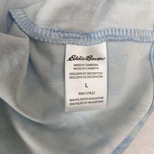 Eddie Bauer 2 Piece Tank & Pants Pajama Blue Wildlife Print Size L - Picture 7 of 18
