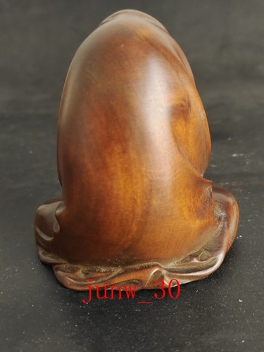6 CM High Carved Boxwood Carving Figurine - Damo Monk Elder - Picture 5 of 11