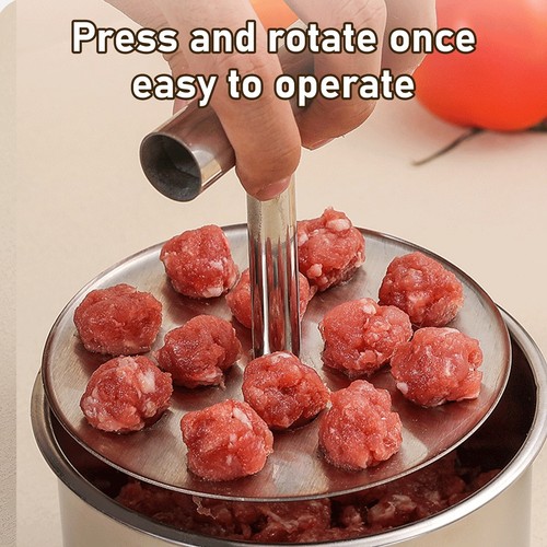 Meatball Maker, Stainless Steel Manual Meatball Making Tool, Multifunctional - Picture 7 of 13
