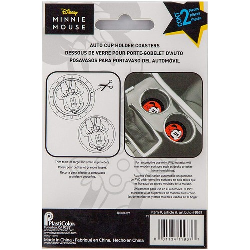 New Marvel Spider-Man Red Cup Holder Coaster Car Fit 2PC - Picture 2 of 2