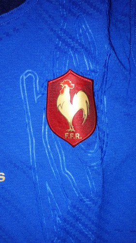 Maillot France Rugby Jersey Shirt Adidas Stock Pro Player Issue Coupe du... - Photo 7/9