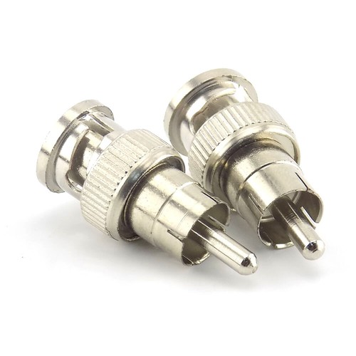 5/10X BNC male to RCA male coax connector adapter cable coupler for cctv camera - Picture 7 of 9