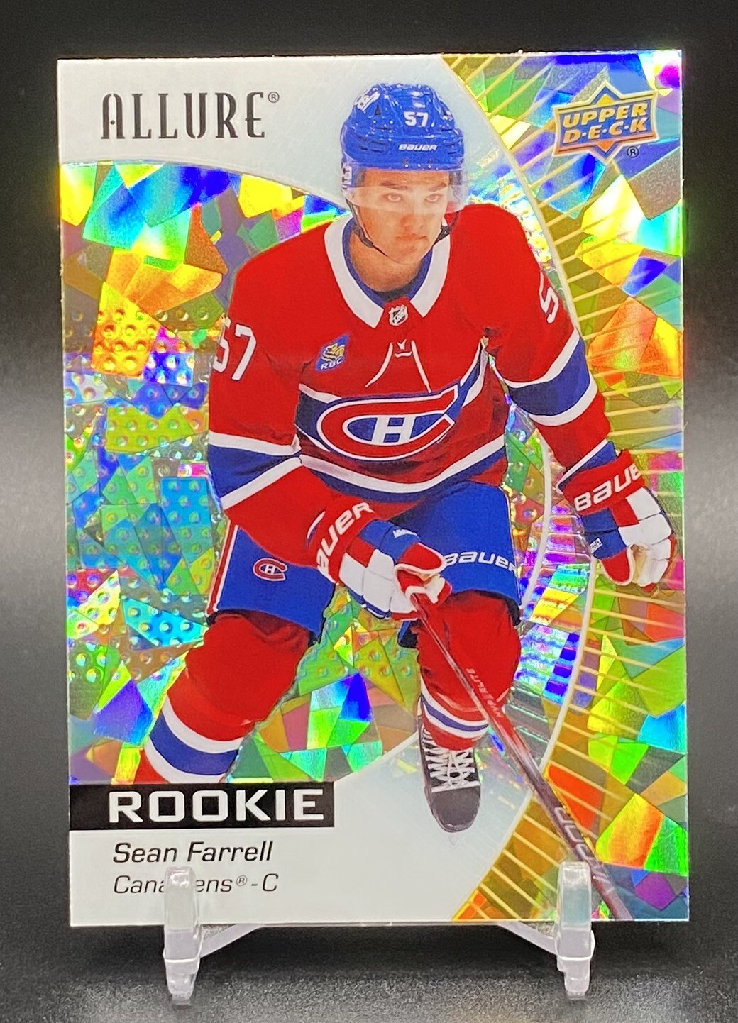 2023-24 Upper Deck Allure Yellow Taxi Sean Farrell #143 RC Montreal Canadiens