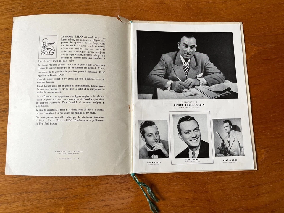 Original Lido Paris Programme 31st May 1951 - Image 2 of 4