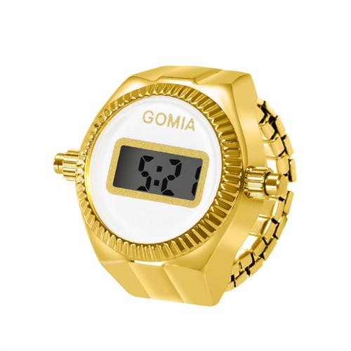 Creative Finger Watch Men Womens LED Digital Dial Elastic Band Ring Watches Gift - Picture 19 of 31