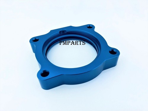 Espaciador de carrocería del acelerador Billet azul para 07-13 Chevrolet Silverado GMC Sierra 4,3 L - Imagen 2 de 2