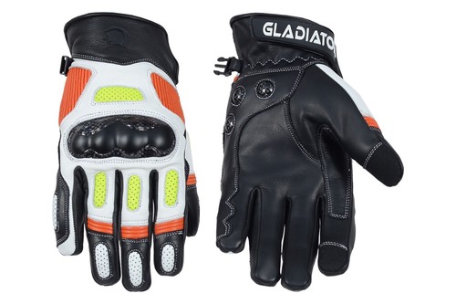 Motorcycle Gloves Leather Steel Carbon Women’s Men's Street Road - Bild 5 von 15