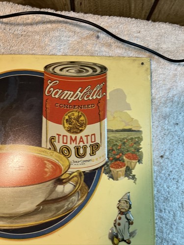 Metal Sign, Campbell’s Soups “Luncheon Dinner Supper” 13 inches by 12 inches - Picture 7 of 8