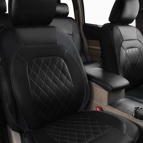 Seat Covers Full Set Cushion Protector Front Rear Leather For Car Part Interior - Picture 7 of 14