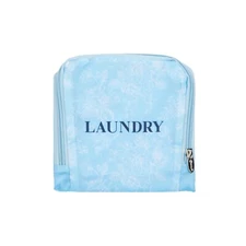 Miamica Foldable Travel Laundry Bag Drawstring Closure, Assorted Color and Style