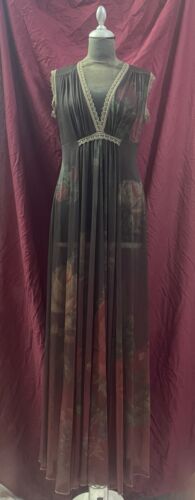 Kleid Michal Negrin Retro Blumen Made in Israel sehr selten Sammlerstück - Bild 2 von 13