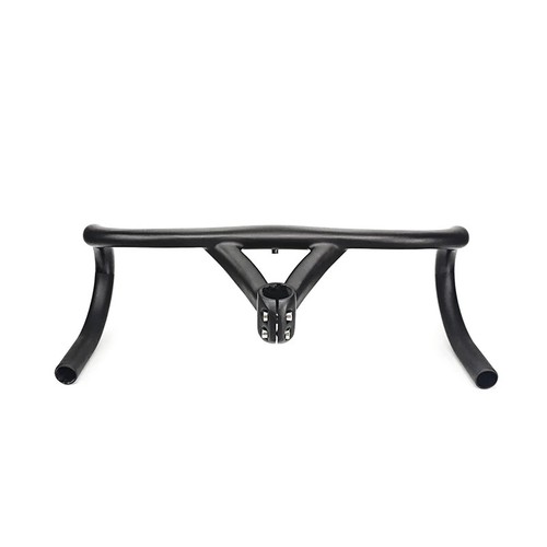 17 Degree All Carbon Fiber Bicycle Handlebars Road Bicycle Integrated Handlebars - Picture 9 of 11