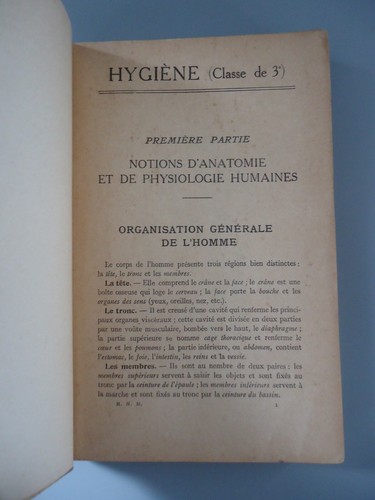 Hygiène-Anatomie/physiologie humaines-Microbiologie-3ème-Démousseau-Masson-1927 - Picture 12 of 20