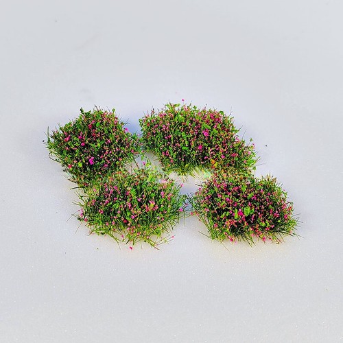 25PC HO/OO Scale Garden Miniatures Multicolored Flower Clusters Season Plants - Picture 17 of 26