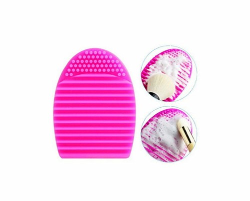 2 X Silicone Makeup Brush Cleaner Pad Washing Scrubber Board Cleaning Mat Hand - Picture 8 of 12