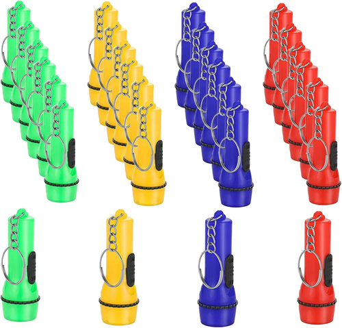 Mini Flashlight Keychain, 24PCS Bulk Assorted Colors Toy Flashlight for Hiking C - Picture 8 of 12