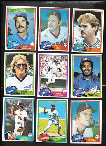 1981 OPC 81 O PEE CHEE TOPPS MLB BASEBALL CARD GRAY BACK 251-374 SEE LIST - Picture 220 of 247