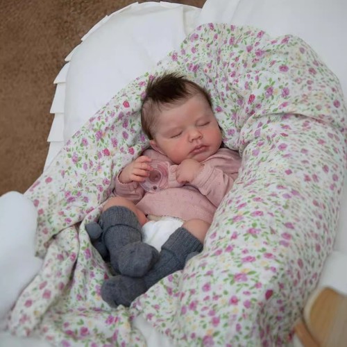 18in/48cm Lifelike Doll Blue Reborn Baby Dolls Newborn Doll Soft Vinyl Body Gift - Picture 5 of 5