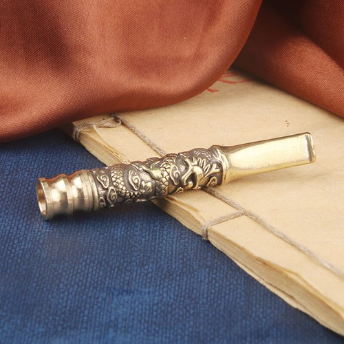 2x Messing kleines Zigarettenetui Filterpfeife Zigarettenpfeifenhalter Sammlungen* - Bild 5 von 6