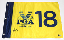 LUDVIG ABERG SIGNED 2024 PGA CHAMPIONSHIP GOLF PIN FLAG BECKETT COA AUTOGRAPH LUDVIG ABERG SIGNED 2024 PGA CHAMPIONSHIP GOLF PIN FLAG BECKETT COA AUTOGRAPH
